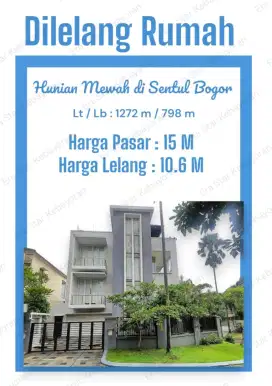 Di Lelang Rumah Mewah di Sentul Bogor