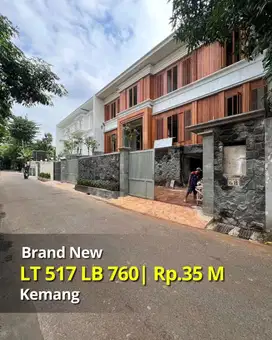 Rumah mewah baru di Kemang lokasi bebas banjir
