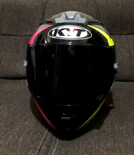 KYT Falcon FR Raid Black Fluxia Yellow Flo