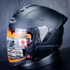 Helm INK Terra 2 BLACK DOFF DOUBLE VISOR Original dan Baru, Nego Tipis