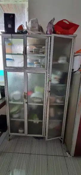 Rak Piring - Kaca Aluminium