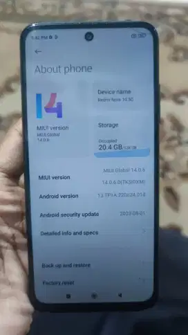 DIJUAL CEPAT Redmi Note 10 5G | RAM 4+2GB | ROM 128GB