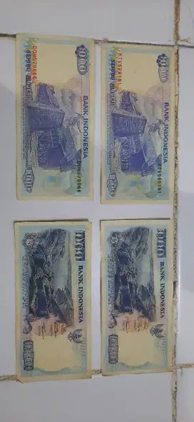 Uang kertas 1000 rupiah edisi tahun 1992