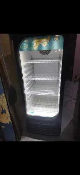 Jual bu showcase kulkas pendingin minuman ukuran 4 rak merk GEA