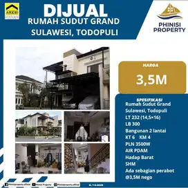 DIJUAL RUMAH KOMPLEKS GRAND SULAWESI JALAN TODDOPULI