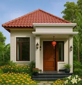 Rumah bebas banjir di cagar alam depok