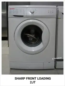 MESIN CUCI FRONT LOADING MERK SHARP