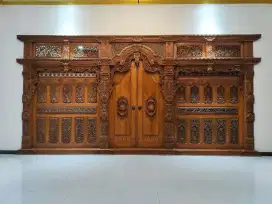 Pintu gebyok jati 6 meter