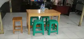 Meja kayu uk 1m x 90cm