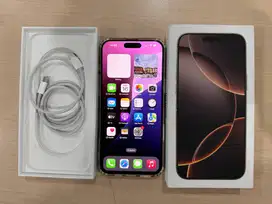 iPhone 16 Pro Max 256GB Gold Fulset IMEI Bea Cukai Garansi 10-01-2026