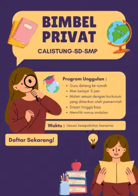 BIMBEL PRIVATE Calistung- SD - SMP