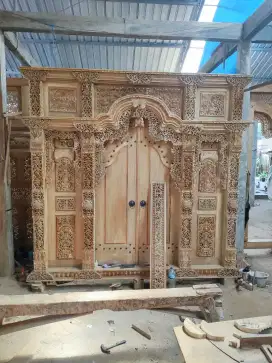 Pintu gebyok ukir 3d