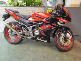 Jual BU Kawasaki Ninja RR 2015 Orange Km7rb Super Istimewa Modif