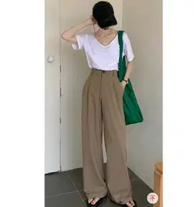 Loose pants taupeLatte