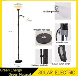 Lampu Meja Stand Lampu Lantai Berdiri Double Lamp standing Lamp