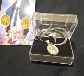 KALUNG TITANIUM MEDALI BUNDA MARIA SET