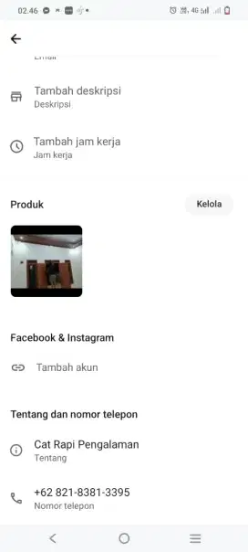 cat rumah toko rapi WA di foto pertama ongkos nego sampai deal