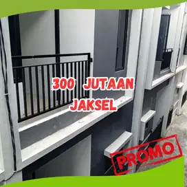 Jual rumah SHM di Jagakarsa 300 jutaan 2 lantai