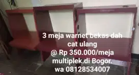 Meja warnet multiplek bekas bagus per meja
