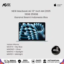 (iBox) Macbook Air M4 13” Inch 2025 16/256GB Garansi Resmi Indonesia