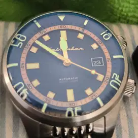 Jam Spinnaker SP-5062-22 vintage Bradner blue dial
