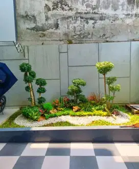 Pembuatan taman dan kolam natural