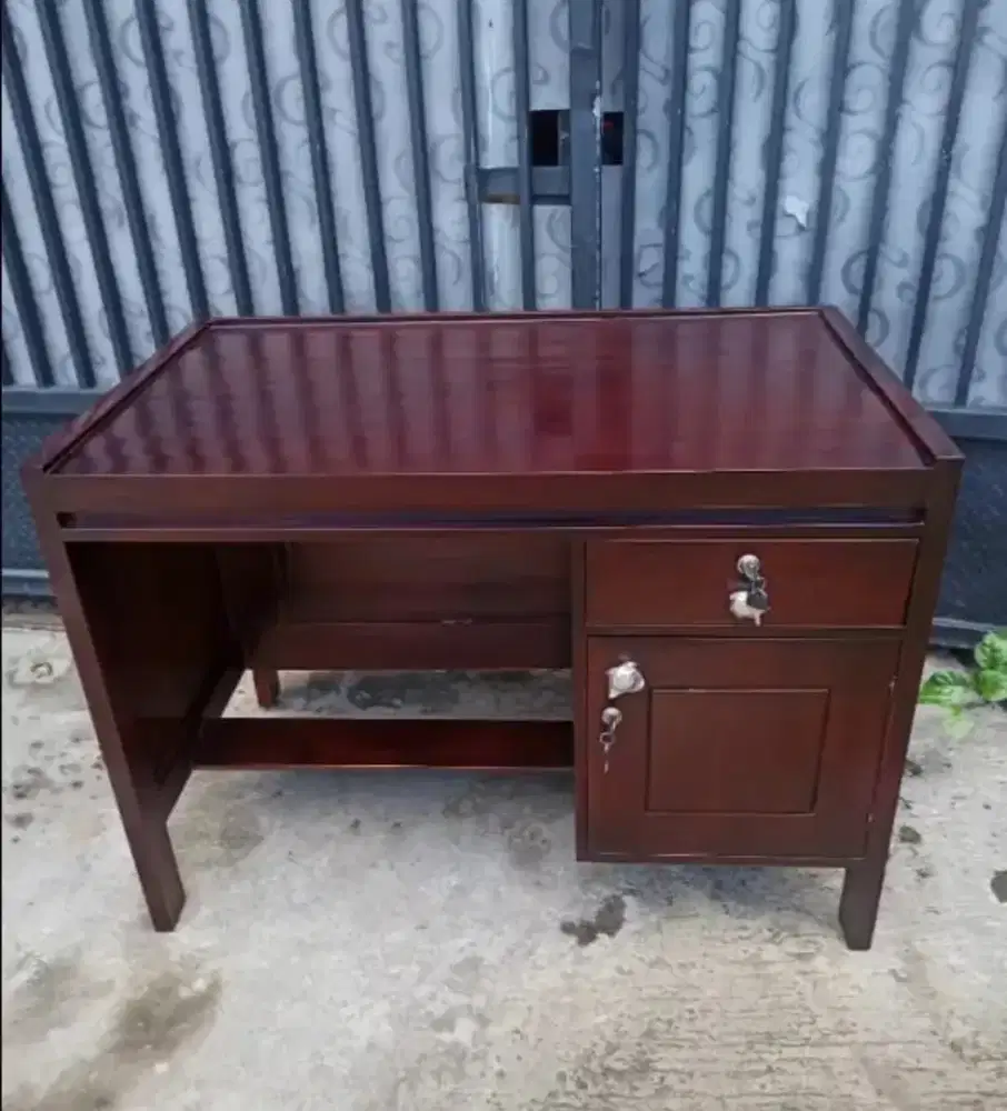 Meja Kerja Motif Minimalis Uk 100cm Finishing Melamic Top