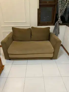 Sofa Bed lipat kasur bahan suede