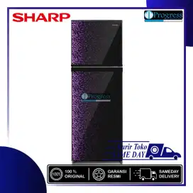 KULKAS 2 PINTU SHARP SJ-316MG 272L 100W NEW DESIGN