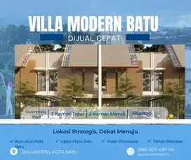 VILLA WITH ROOFTOP DI KOTA BATU TERMURAH