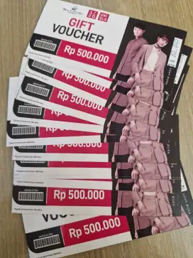 (JUAL CEPAT) Voucher Uniqlo Mall Citra Raya Tangerang