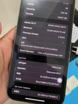 Jual Iphone 14 pro max 256 gb EX IBOX ungu bekas