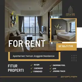 Sewa apartemen tares 2 br furnish siap huni best view jakarta barat