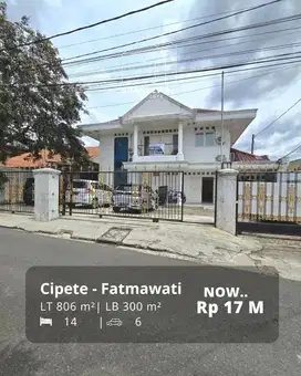 Fatmawati/cipete kost 14 kamar okupansi 100% swimming pool