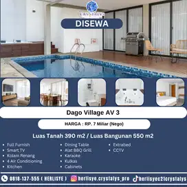Dijual / Disewakan Dago Villa AV 3 Bisa Harian Juga Loh