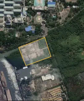 Sewa Tanah Marunda 1.5ha Open Yard hadap Timur