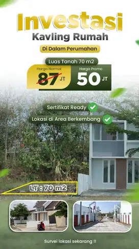 promo tanah kavling dalam perumahan