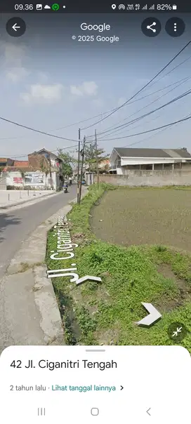 Tanah murah di ciganitri belakang transmart buahbatu 2.7 jt permeter
