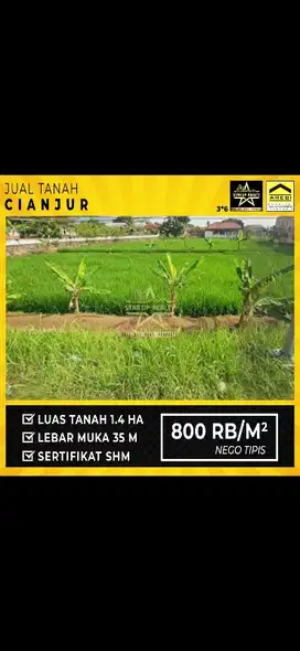 Dijual Tanah Cianjur Strategis