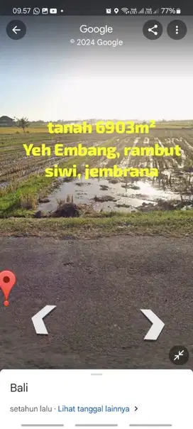 dijual tanah ocean view lokasi pantai rambut siwi