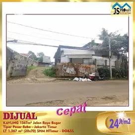DIJUAL KAVLING Jalan Utama Raya BogorPasar Rebo Tipar - Jakarta Timur