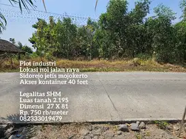 Lahan industri nol jalan raya jetis mojokerto