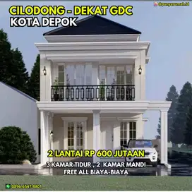Rumah Dijual 2 Lantai Hanya 600 Jutaan Di Cilodong Depok Dekat GDC