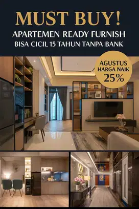 Apartemen siap huni tanpa bi cheking di BSD city