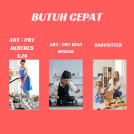 Lowongan Kerja ART Beberes / ART masak / Babysitter