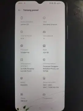 Jual aja realme C21 ram 4/64