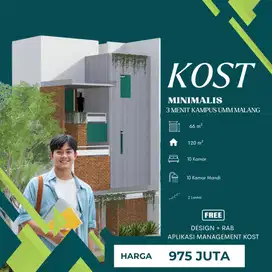 Kost Minimalis Malang Area Kost Mahasiswa, Hanya 3 Menit Kampus UMM