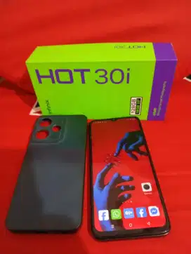 Infinix hot 30i ram 8gb+8/128gb lengkap mulus segel bonus