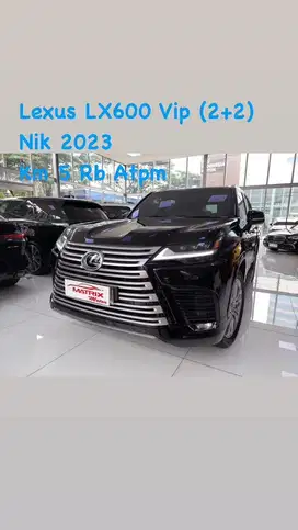 Lexus LX600 Vip(2+2) Nik 2023 Black on orange Siap Pakai
