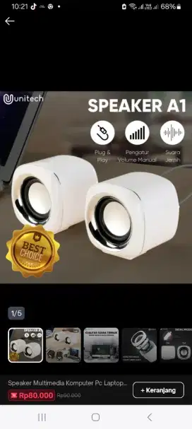 Speaker Unitech A1 2.0